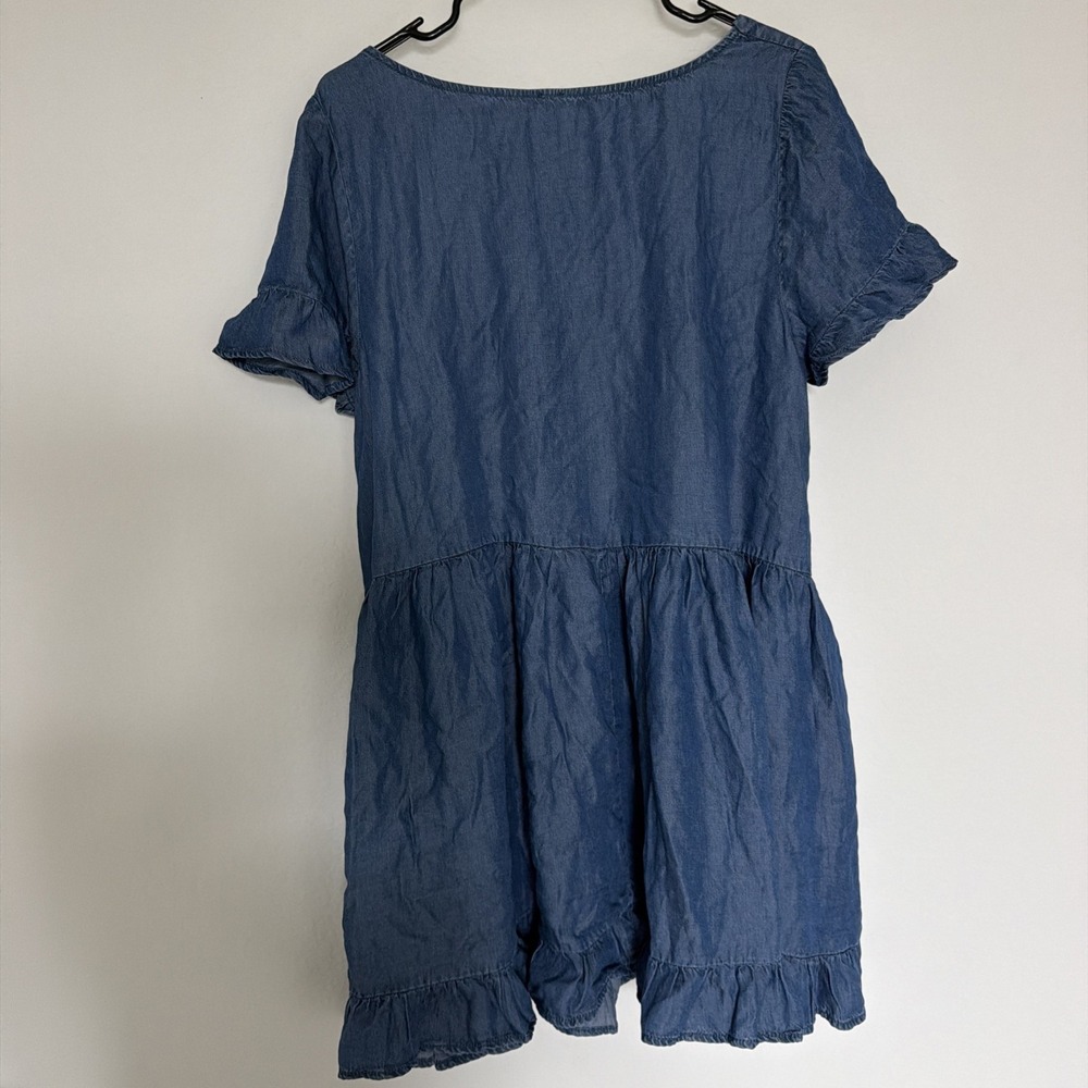 NWT Free People Sadie Denim Tunic Size XL Dress - True Blue - Picture 8 of 8